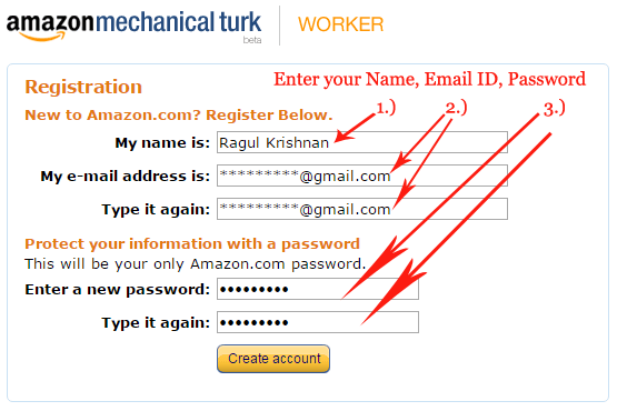 Mturk Registration