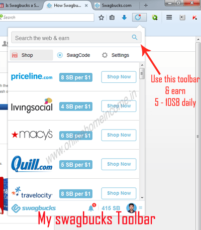 Swagbucks Toolbar