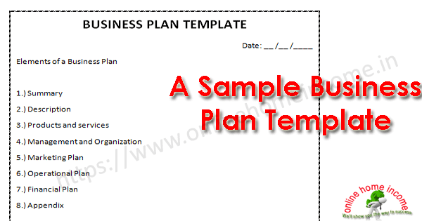 Business Operational Plan Template from www.onlinehomeincome.in