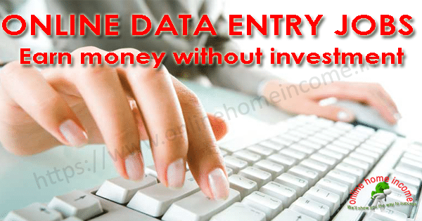 Online Data Entry Jobs