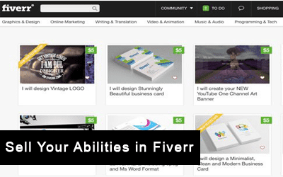 Sell Your Abilities in Fiverr