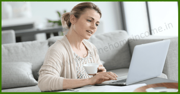 Woman work from home