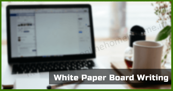 White Paper Board Writing