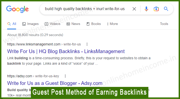 Guest Post Method of Earning Backlinks