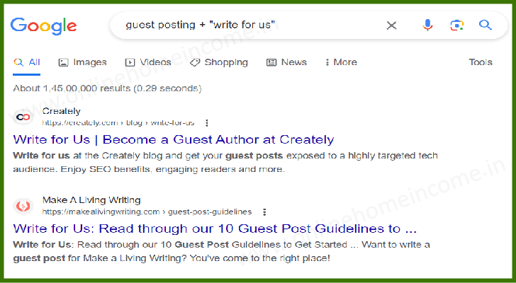 Find Sites for Guest Blogging